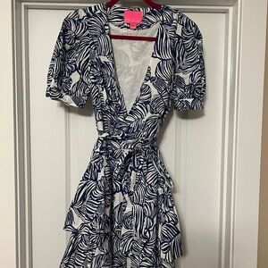 Lilly Pulitzer Alexandra Elbow Sleeve Wrap Dress